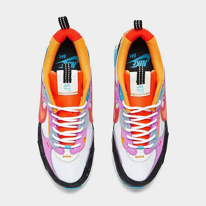 Women's Nike Air Max 90 Futura Casual Shoes White/Bright Crimson/Fuchsia Dream-/Baltic Blue/Cosmic Fuchsia/Vivid Orange - FD0821 100 7 Women's Nike Air Max 90 Futura Casual Shoes White/Bright Crimson/Fuchsia Dream-/Baltic Blue/Cosmic Fuchsia/Vivid Orange - FD0821 100 - Image 5