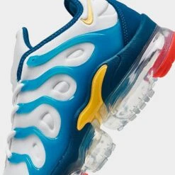 Nike Air VaporMax Plus Running Shoes White/Citron Pulse/Industrial Blue - FJ3999 100 -Nikes Shoes Shop FJ3999 100 P3