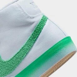 Women's Nike Blazer Mid '77 Casual Shoes White/Barely Green/Gum Light Brown/Spring Green - FJ4547 100 -Nikes Shoes Shop FJ4547 100 P3