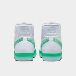 Women's Nike Blazer Mid '77 Casual Shoes White/Barely Green/Gum Light Brown/Spring Green - FJ4547 100 -Nikes Shoes Shop FJ4547 100 P4