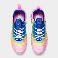 Women's Nike Air VaporMax Plus Running Shoes Pink Spell/Citron Pulse/Spring Green - FJ4550 606 -Nikes Shoes Shop FJ4550 606 P5
