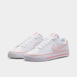 Women's Nike Court Legacy Next Nature Casual Shoes White/Hot Punch/Bright Cactus/Phantom - FJ4568 100 -Nikes Shoes Shop FJ4568 100 P2