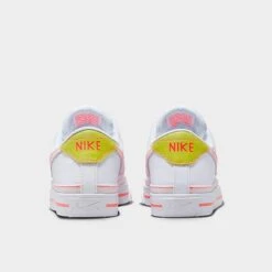 Women's Nike Court Legacy Next Nature Casual Shoes White/Hot Punch/Bright Cactus/Phantom - FJ4568 100 -Nikes Shoes Shop FJ4568 100 P4