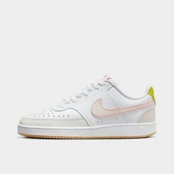 Women's Nike Court Vision Low Next Nature Casual Shoes White/Hot Punch/Bright Cactus/Phantom - FJ4569 100