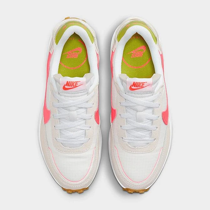 Women's Nike Waffle Debut Casual Shoes White/Bright Cactus/Phantom/Hot Punch - FJ4572 100 7 Women's Nike Waffle Debut Casual Shoes White/Bright Cactus/Phantom/Hot Punch - FJ4572 100 - Image 5