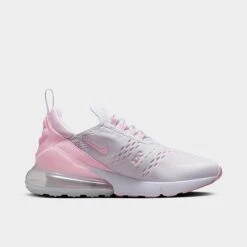 Women's Nike Air Max 270 Casual Shoes White/Pearl Pink/Football Grey/Medium Soft Pink - FJ4575 100 -Nikes Shoes Shop FJ4575 100 P3