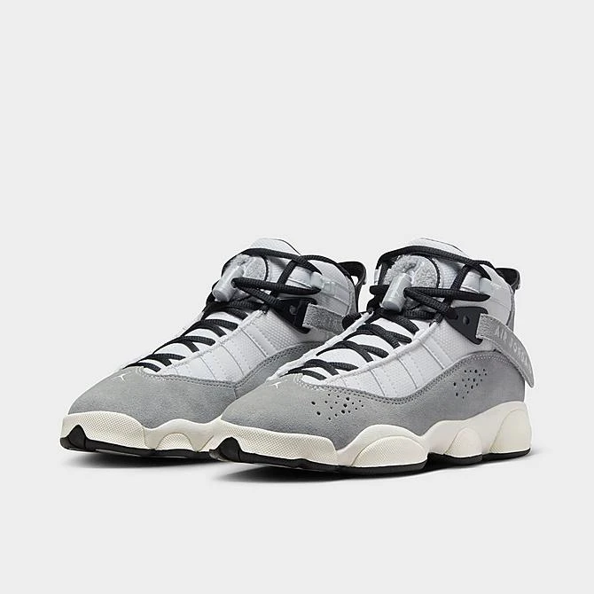 Nike Big Kids' Jordan 6 Rings Basketball Shoes Light Smoke Grey/Black/Sail/White - FJ4651 077 4 Nike Big Kids' Jordan 6 Rings Basketball Shoes Light Smoke Grey/Black/Sail/White - FJ4651 077 - Image 2