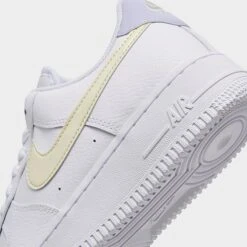Women's Nike Air Force 1 Low Casual Shoes White/Coconut Milk/Oxygen Purple - FN3501 100 -Nikes Shoes Shop FN3501 100 P3