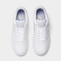Women's Nike Air Force 1 Low Casual Shoes White/Coconut Milk/Oxygen Purple - FN3501 100 -Nikes Shoes Shop FN3501 100 P5