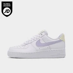 Women's Nike Air Force 1 Low Casual Shoes Coconut Milk/Oxygen Purple/White - FN3501 101