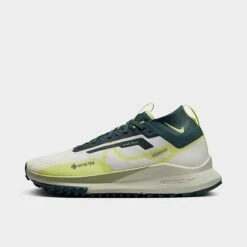 Women's Nike React Pegasus Trail 4 GORE-TEX Waterproof Trail Running Shoes Sail/Sea Glass/Deep Jungle/Light Lemon Twist - FN7771 100