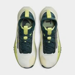 Women's Nike React Pegasus Trail 4 GORE-TEX Waterproof Trail Running Shoes Sail/Sea Glass/Deep Jungle/Light Lemon Twist - FN7771 100 -Nikes Shoes Shop FN7771 100 P5