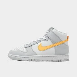 Women's Nike Dunk High Retro Casual Shoes Pure Platinum/Melon Tint/White/Black - FQ2755 001