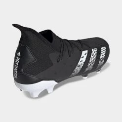 Adidas Predator Freak.3 Firm Ground Soccer Cleats Black/White/Black - FY1030 001 -Nikes Shoes Shop FY1030 001 P3