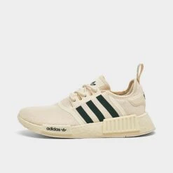 Women's Adidas Originals NMD_R1 Casual Shoes Cream White/Mineral Green/Cream White - FZ6001 250