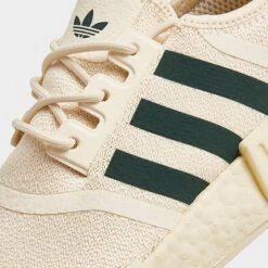 Women's Adidas Originals NMD_R1 Casual Shoes Cream White/Mineral Green/Cream White - FZ6001 250 -Nikes Shoes Shop FZ6001 250 P3