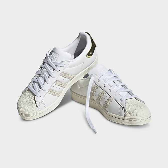 Women's Adidas Originals Superstar Casual Shoes White/Off White/Crystal White - FZ6583 100 4 Women's Adidas Originals Superstar Casual Shoes White/Off White/Crystal White - FZ6583 100 - Image 2