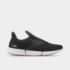 Women's Reebok DailyFit DMX Slip-On Casual Shoes Core Black/Infused Lilac/Ftwr White - GV8603 001