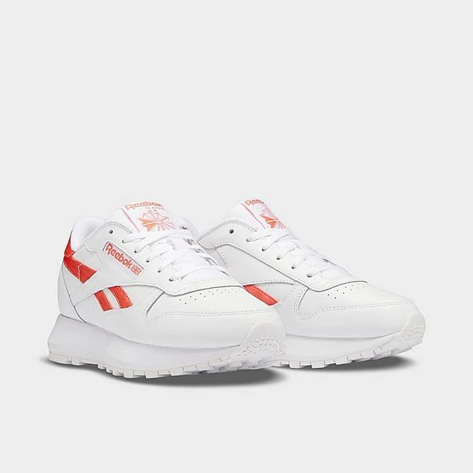 Women's Reebok Classic Leather Casual Shoes Footwear White/Footwear White/Semi Orange Flare - GW3795 100 4 Women's Reebok Classic Leather Casual Shoes Footwear White/Footwear White/Semi Orange Flare - GW3795 100 - Image 2
