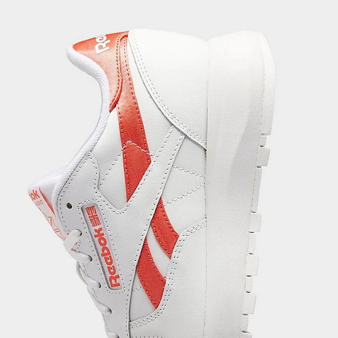 Women's Reebok Classic Leather Casual Shoes Footwear White/Footwear White/Semi Orange Flare - GW3795 100 5 Women's Reebok Classic Leather Casual Shoes Footwear White/Footwear White/Semi Orange Flare - GW3795 100 - Image 3