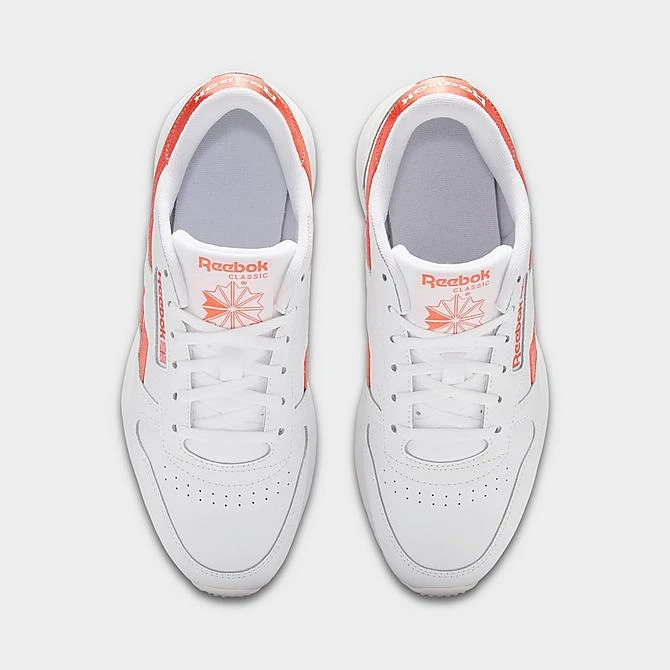 Women's Reebok Classic Leather Casual Shoes Footwear White/Footwear White/Semi Orange Flare - GW3795 100 7 Women's Reebok Classic Leather Casual Shoes Footwear White/Footwear White/Semi Orange Flare - GW3795 100 - Image 5