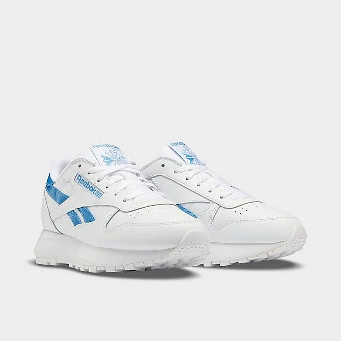 Women's Reebok Classic Leather Casual Shoes Footwear White/Footwear White/Essential Blue - GW4465 100 4 Women's Reebok Classic Leather Casual Shoes Footwear White/Footwear White/Essential Blue - GW4465 100 - Image 2