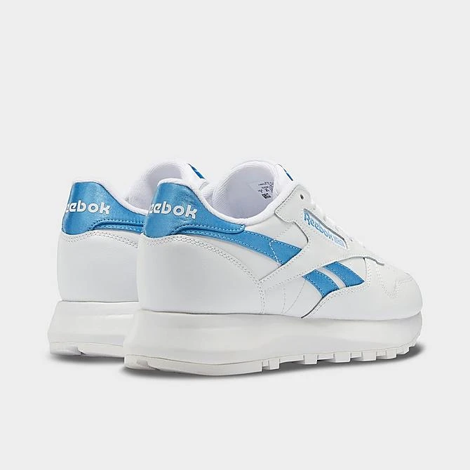 Women's Reebok Classic Leather Casual Shoes Footwear White/Footwear White/Essential Blue - GW4465 100 6 Women's Reebok Classic Leather Casual Shoes Footwear White/Footwear White/Essential Blue - GW4465 100 - Image 4