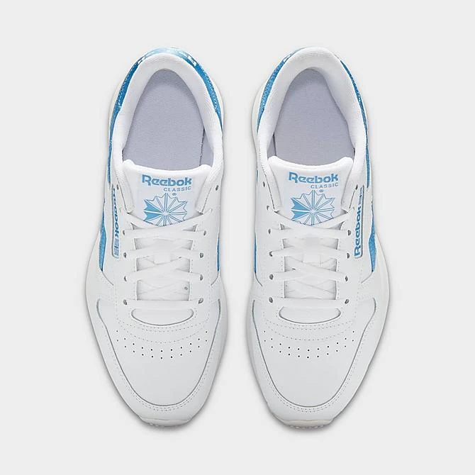 Women's Reebok Classic Leather Casual Shoes Footwear White/Footwear White/Essential Blue - GW4465 100 7 Women's Reebok Classic Leather Casual Shoes Footwear White/Footwear White/Essential Blue - GW4465 100 - Image 5