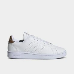 Women's Adidas Essentials Advantage Casual Shoes White/White/Copper Metallic - GW4845 100