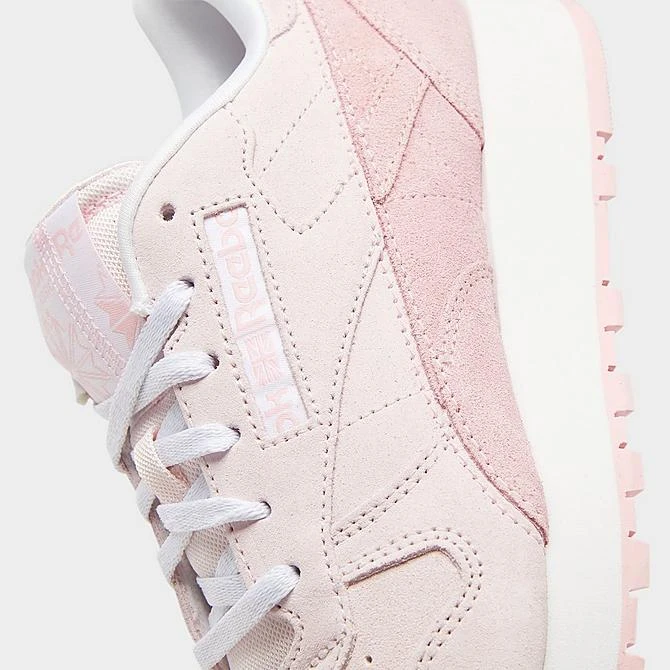 Women's Reebok Classic Leather Casual Shoes Porcelain Pink/Pink Glow/Ftwr White - GW7143 689 5 Women's Reebok Classic Leather Casual Shoes Porcelain Pink/Pink Glow/Ftwr White - GW7143 689 - Image 3