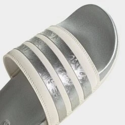 Women's Adidas Adilette Comfort Slide Sandals Chalk White/Chalk White/Matte Silver - GW8746 100 10 Women's Adidas Adilette Comfort Slide Sandals Chalk White/Chalk White/Matte Silver - GW8746 100 -Nikes Shoes Shop GW8746 100 P3