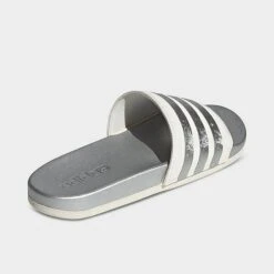 Women's Adidas Adilette Comfort Slide Sandals Chalk White/Chalk White/Matte Silver - GW8746 100 11 Women's Adidas Adilette Comfort Slide Sandals Chalk White/Chalk White/Matte Silver - GW8746 100 -Nikes Shoes Shop GW8746 100 P4