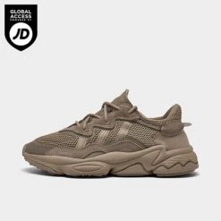 Women's Adidas Originals Ozweego Casual Shoes Charcoal Brown/Cream - GW9135 236