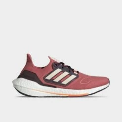 Women's Adidas UltraBOOST 22 Running Shoes Wonder Red/Bliss Orange/Shadow Maroon - GX6670 610