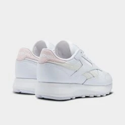 Women's Reebok Classic Leather Casual Shoes Cloud White/Cloud White/Porcelain Pink - GX8689 100 -Nikes Shoes Shop GX8689 100 P4