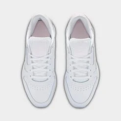 Women's Reebok Classic Leather Casual Shoes Cloud White/Cloud White/Porcelain Pink - GX8689 100 -Nikes Shoes Shop GX8689 100 P5