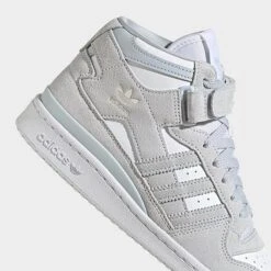 Women's Adidas Originals Forum Mid Casual Shoes Halo Blue/Halo Blue/White - GZ2609 454 -Nikes Shoes Shop GZ2609 454 P3