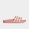 Women's Adidas Originals Adilette Aqua Slide Sandals Wonder Mauve/Wonder White/Wonder Mauve - GZ5877 666 -Nikes Shoes Shop GZ5877 666 P1