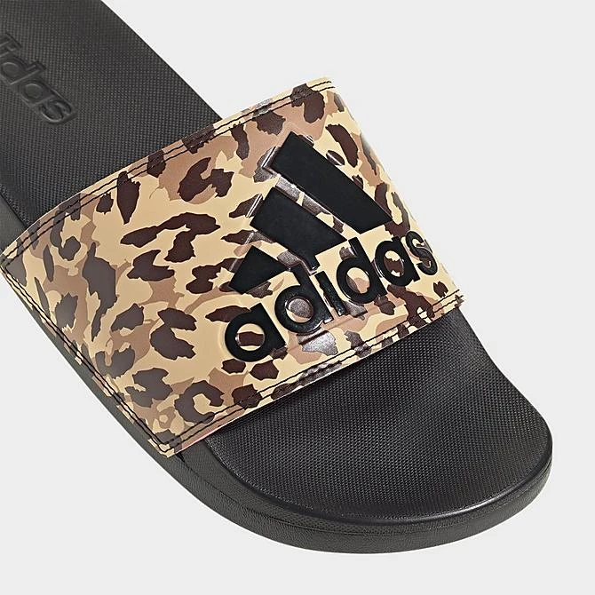 Women's Adidas Adilette Comfort Slide Sandals Black/Black/Beam Pink - GZ6412 001 5 Women's Adidas Adilette Comfort Slide Sandals Black/Black/Beam Pink - GZ6412 001 - Image 3