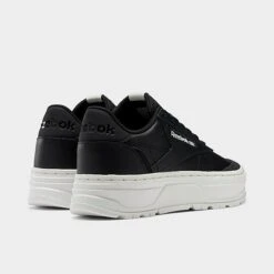 Women's Reebok Club C Double Geo Casual Shoes Core Black/Core Black/Chalk - H69142 001 -Nikes Shoes Shop H69142 001 P4