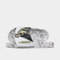 Hype Co. UCF Knights College Slydr Pro Slide Sandals White/Gold/Black - HCPROUCF 001