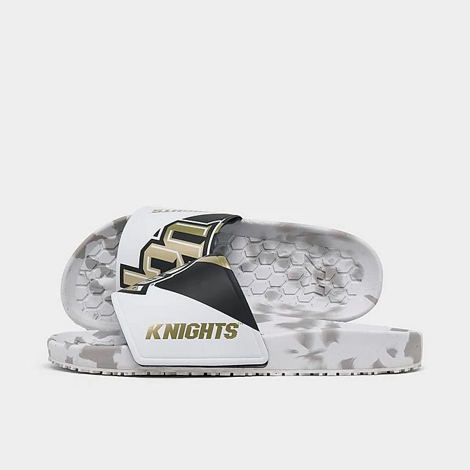 Hype Co. UCF Knights College Slydr Pro Slide Sandals White/Gold/Black - HCPROUCF 001 3 Hype Co. UCF Knights College Slydr Pro Slide Sandals White/Gold/Black - HCPROUCF 001