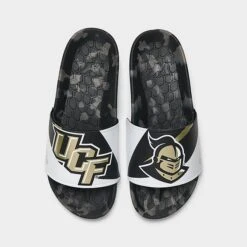 Hype Co. UCF Knights College Slydr Pro Slide Sandals Black/Gold/White - HCPROUCF 601 -Nikes Shoes Shop HCPROUCF 601 P5