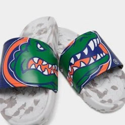 Hype Co. Florida Gators College Slydr Pro Slide Sandals White/Blue/Orange - HCPROUFG 001 -Nikes Shoes Shop HCPROUFG 001 P3