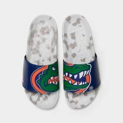 Hype Co. Florida Gators College Slydr Pro Slide Sandals White/Blue/Orange - HCPROUFG 001 -Nikes Shoes Shop HCPROUFG 001 P5