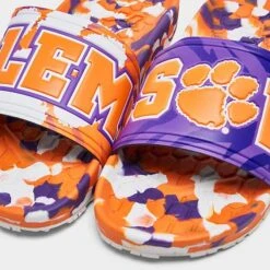 Hype Co. Clemson Tigers College Slydr Slide Sandals Orange/Purple/White - HCSLDCLM 811 -Nikes Shoes Shop HCSLDCLM 811 P3