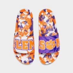 Hype Co. Clemson Tigers College Slydr Slide Sandals Orange/Purple/White - HCSLDCLM 811 -Nikes Shoes Shop HCSLDCLM 811 P5