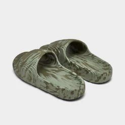 Adidas Originals Adilette 22 Slide Sandals Olive Strata/Silver Green/Black - HP6517 301 -Nikes Shoes Shop HP6517 301 P4
