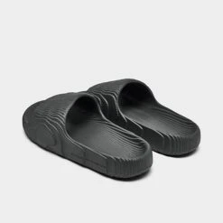 Adidas Originals Adilette 22 Slide Sandals Grey/Grey/Black - HP6522 026 -Nikes Shoes Shop HP6522 026 P4
