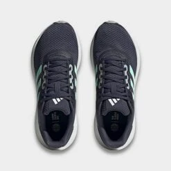 Women's Adidas Runfalcon 3 Running Shoes Shadow Navy/Pulse Mint/Silver Metallic - HP7562 417 -Nikes Shoes Shop HP7562 417 P5